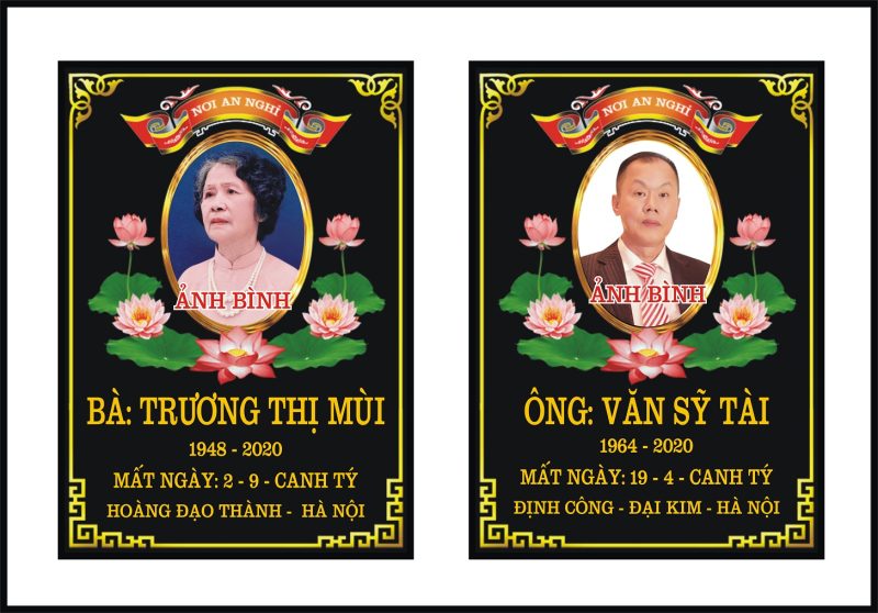 Khắc bia men sứ và đá hoa cương