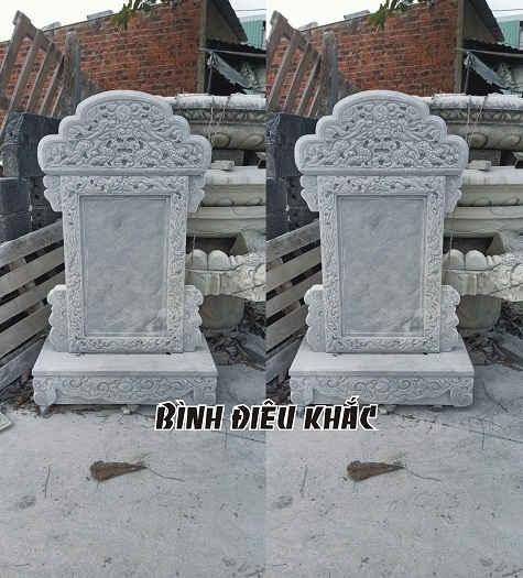 Khắc bia mộ trên đá tự nhiên