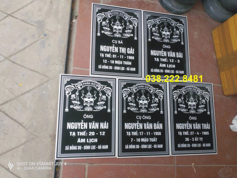 Xưởng khắc bia mộ gạch granite nung kết siêu bền