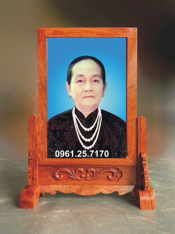 khung ảnh thờ gỗ hương tự nhiên