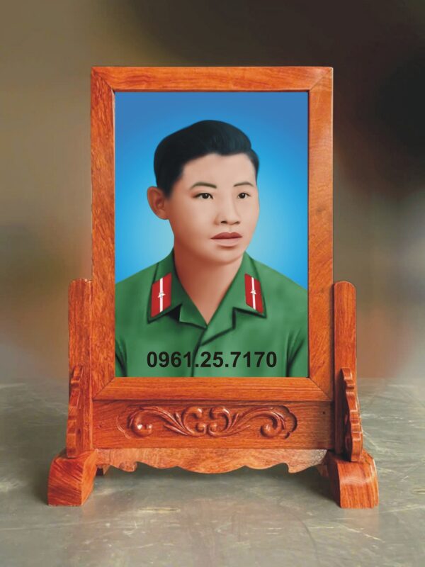 khung ảnh thờ gỗ hương tự nhiên